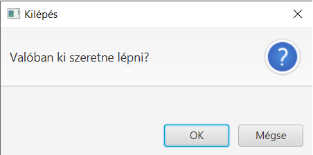 Bezárás megerősítése